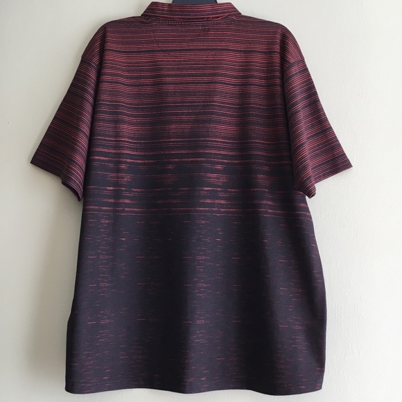 Big Sky Outfitters Brown Black Striped Polo Short - Picture 7 of 7